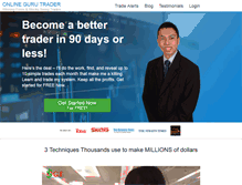 Tablet Screenshot of onlinegurutrader.com